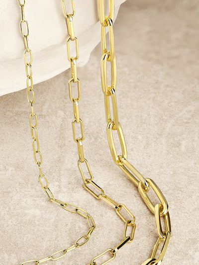 gold plated chain links