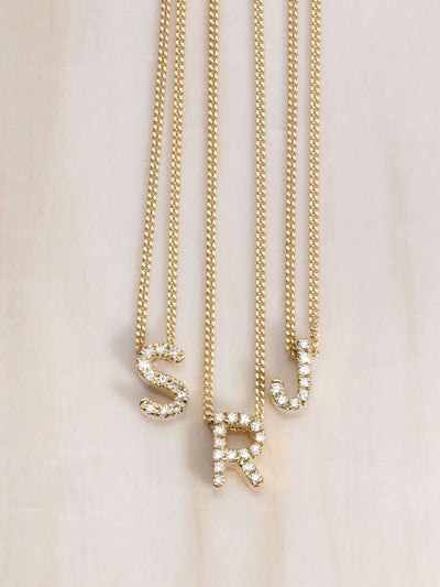 Diamond Alphabet necklaces