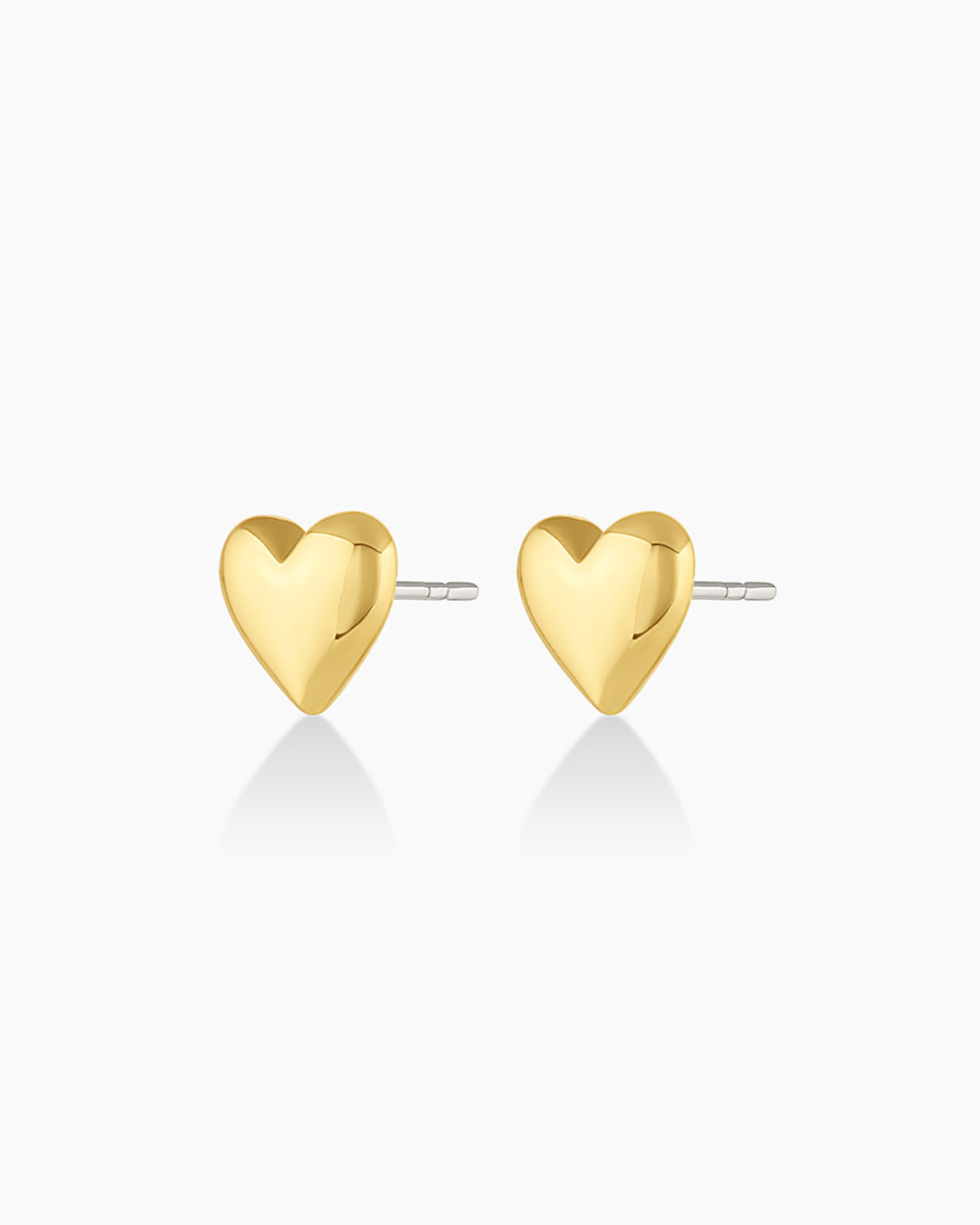 Lou Heart Studs || option::Gold Plated