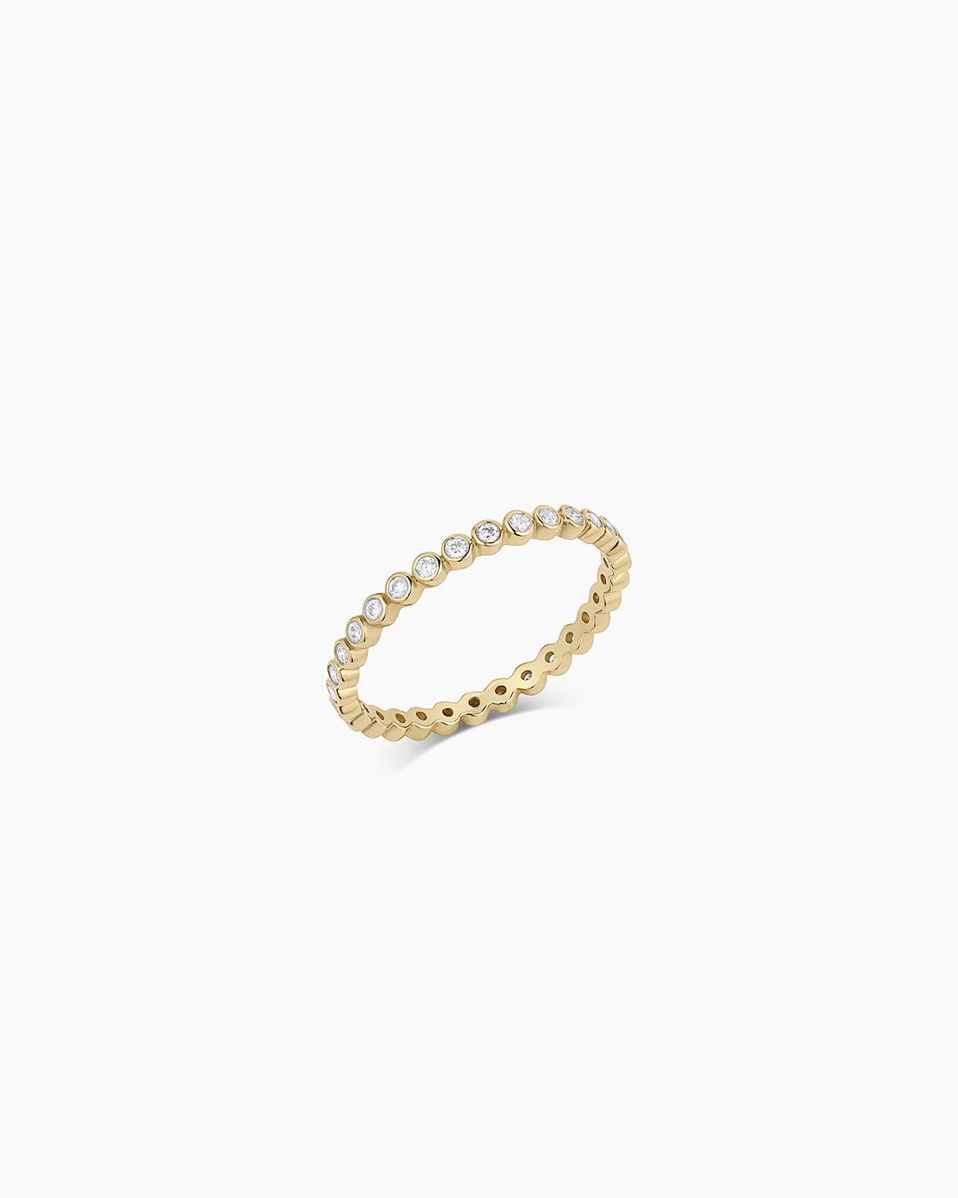 Classic Diamond Eternity Ring || option::14k Solid Gold