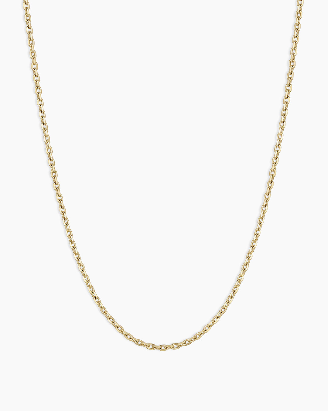14k Gold Mini Link Necklace || option::14k Solid Gold