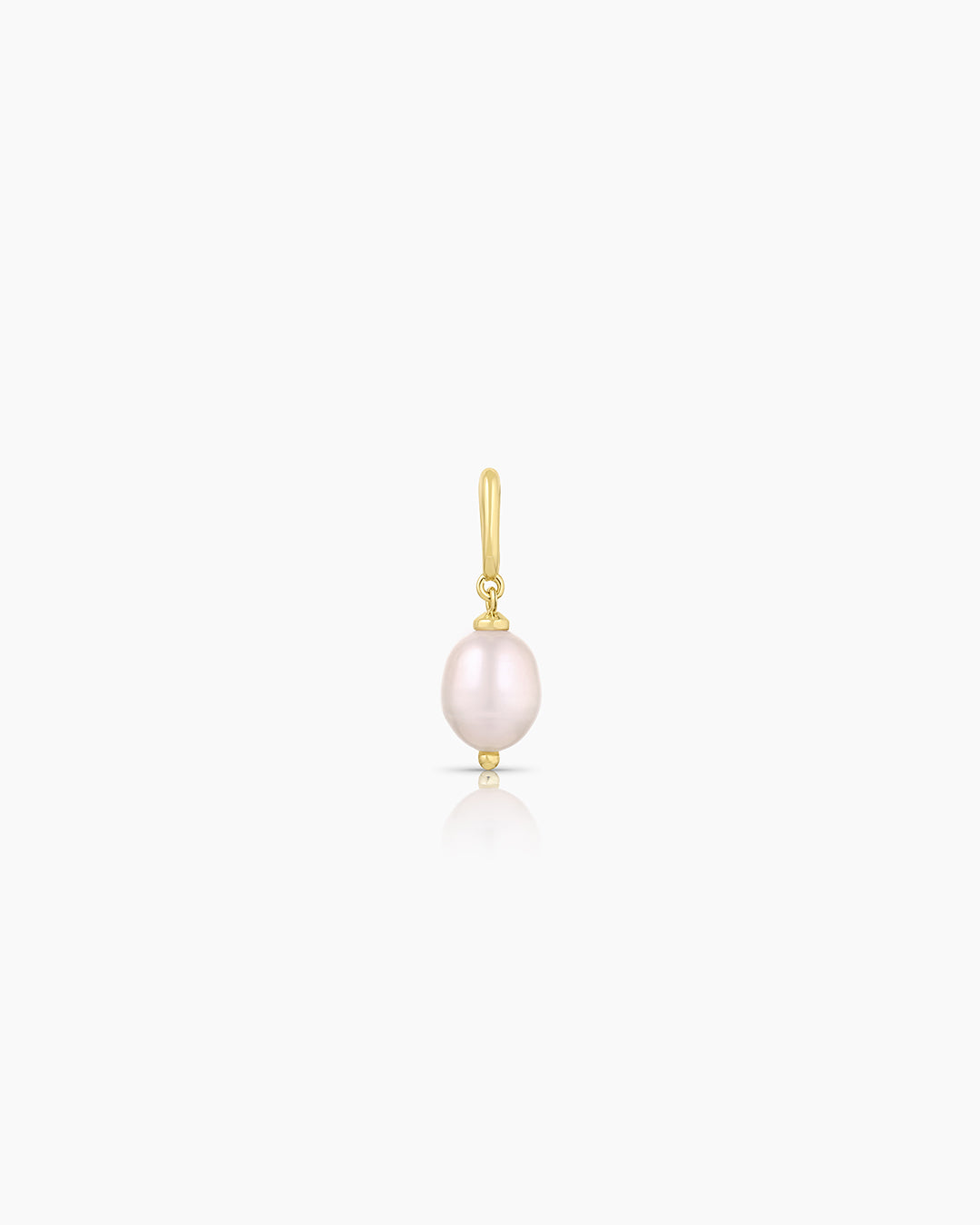 Pink Pearl Parker Charm || option::Gold Plated, Pink Freshwater Pearl
