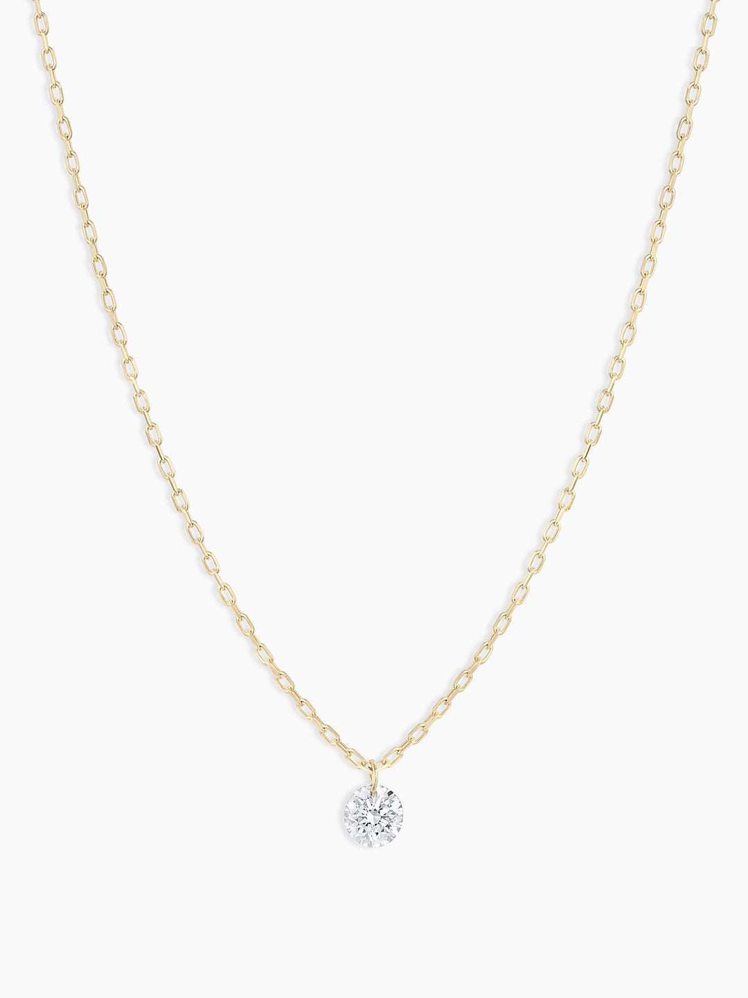 Floating Diamond Necklace || option::18k Solid Gold