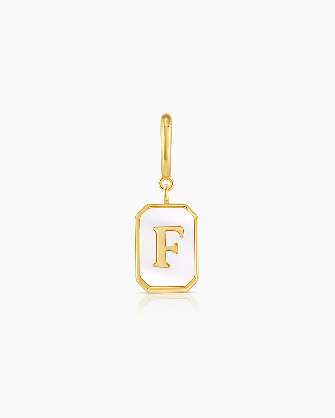 Vintage Alphabet Parker Charm #F || option::Gold Plated, F