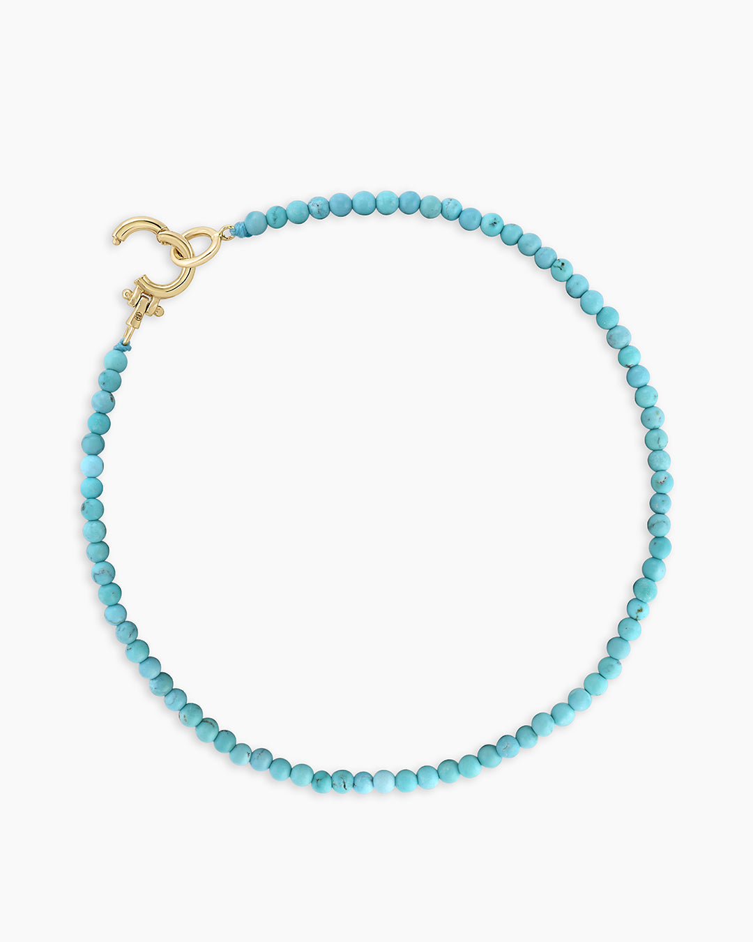 Mini Turquoise  Bracelet || option::14k Solid Gold