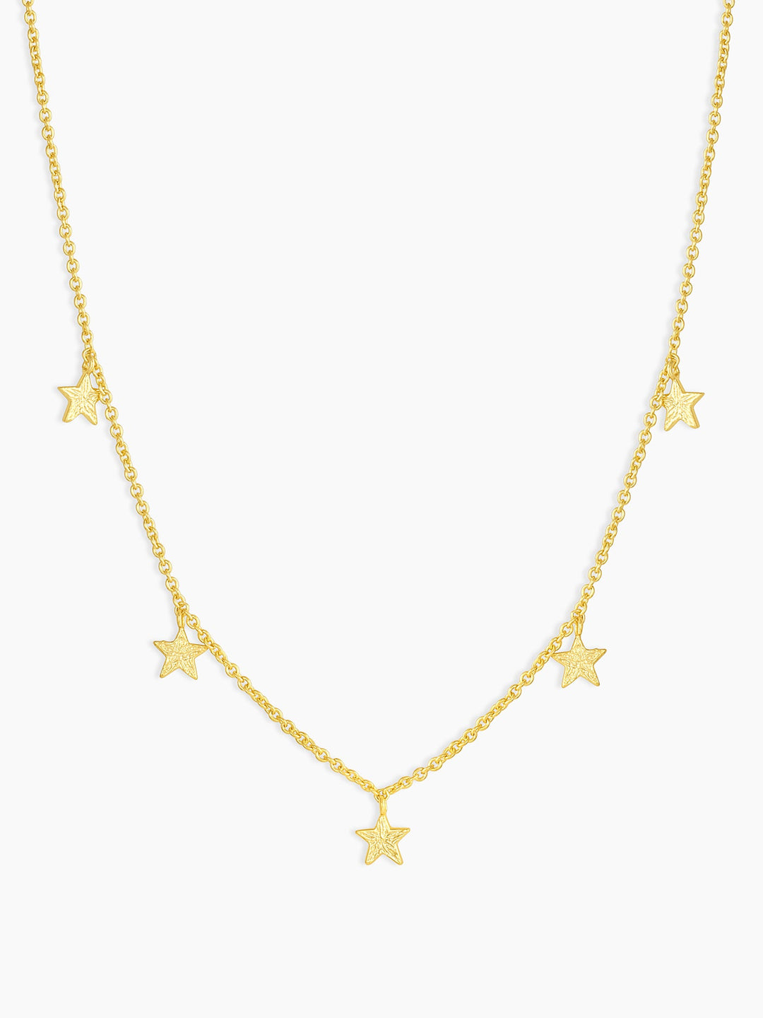 Super Star Flutter Necklace || option::Gold Plated